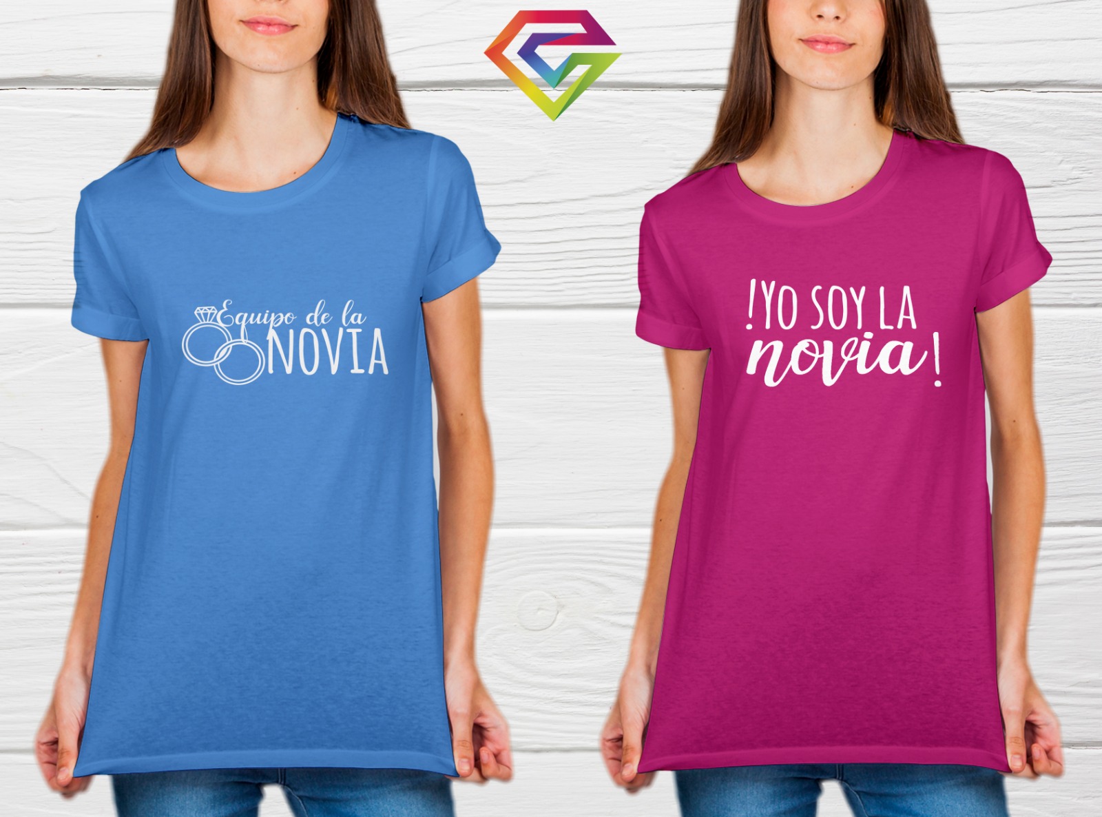 Camiseta Despedida Team Novia - Personal Print: Regalos Personalizados